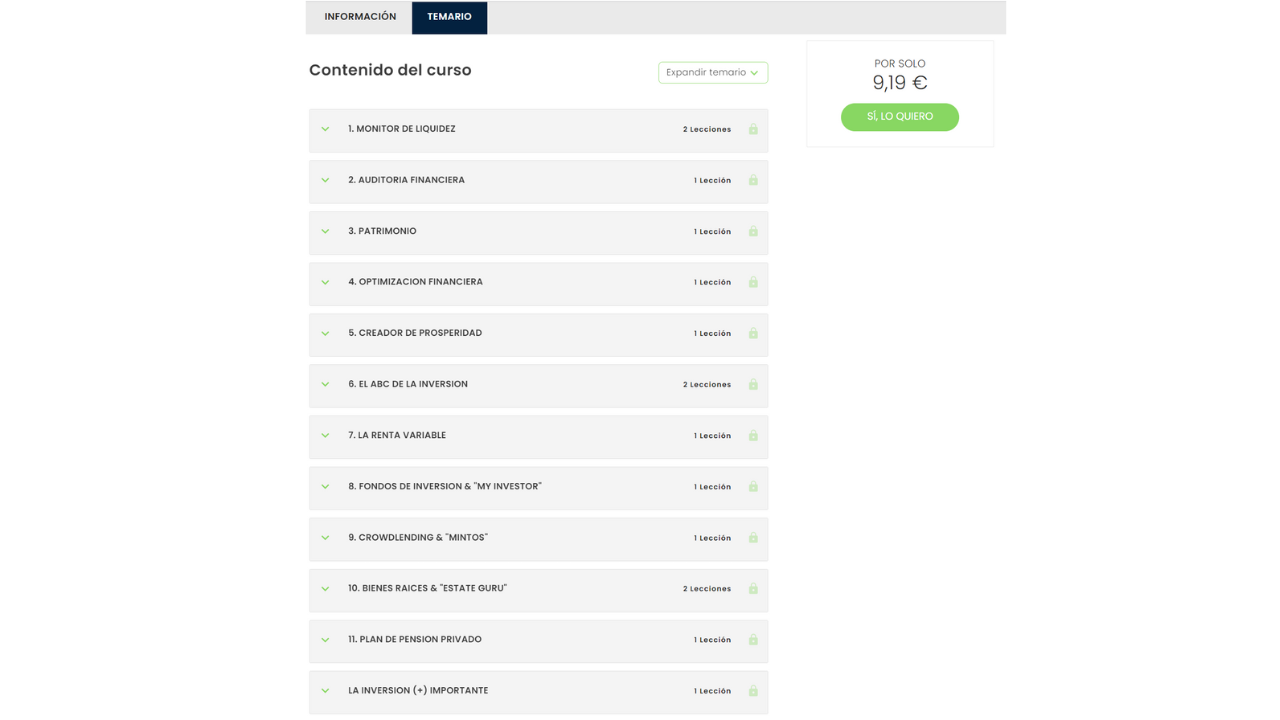 CONTENIDO G+D CURSO GANA MAS DINERO